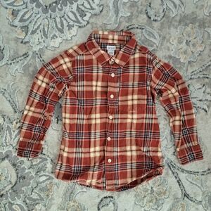 Carter's flannel button up shirt